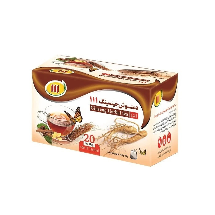 دمنوش جینسینگ 111 - 40 گرم بسته 20 عددی