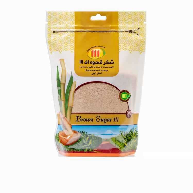 شکرقهوه ای 111 - 500 گرم