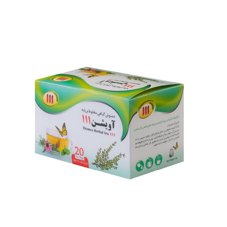 دمنوش مخلوط گیاهی آویشن 111 - 40 گرم بسته 20 عددی