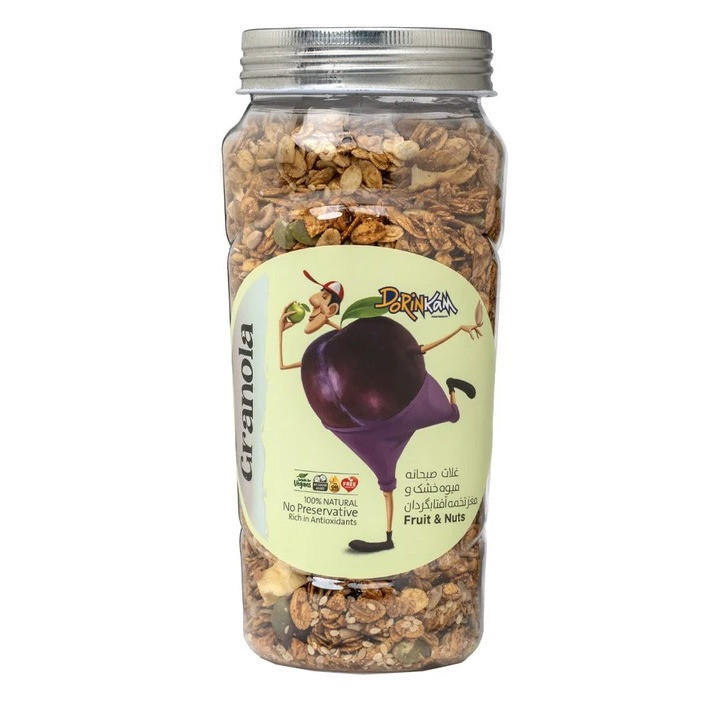 گرانولا جودوسر پرک و میوه خشک و مغز تخمه شیره خرما محصولات غذایی درین کام - 350 گرم