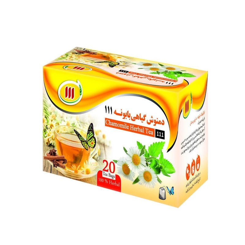 دمنوش مخلوط گیاهی بابونه 111 - 40 گرم بسته 20 عددی