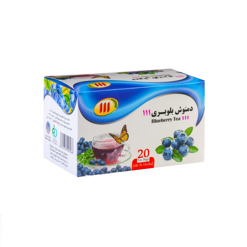 دمنوش میوه ای بلوبری 111 - 40 گرم بسته 20 عددی