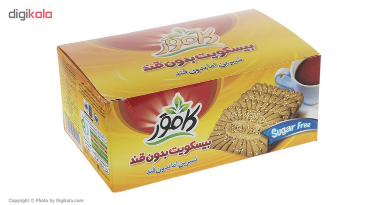 بیسکویت بدون قند کامور مقدار 360 گرم