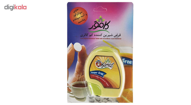 قرص شیرین کننده کم کالری کامور بسته 250 عددی