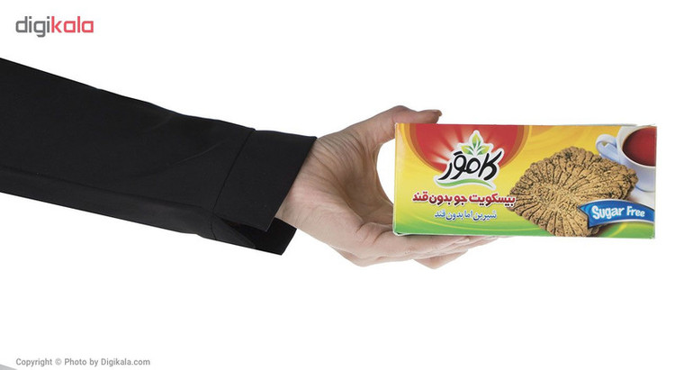 بیسکویت جو بدون قند کامور - 360 گرم