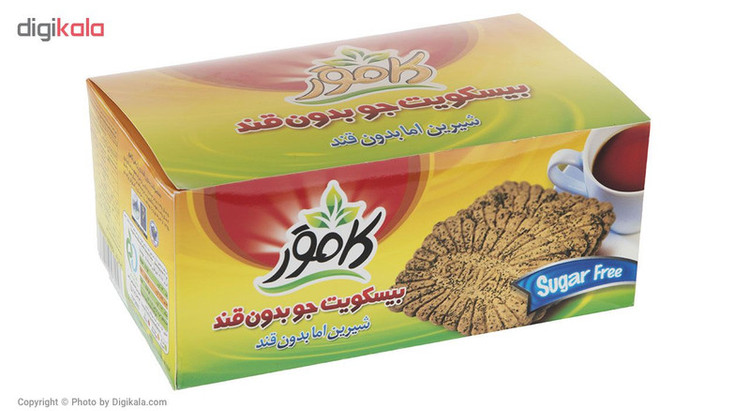 بیسکویت جو بدون قند کامور - 360 گرم