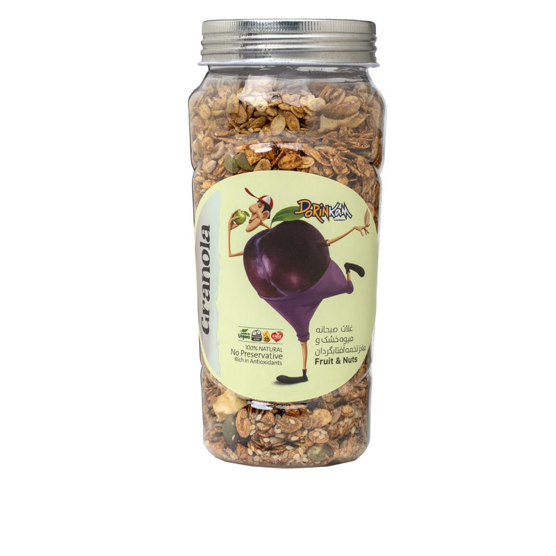 گرانولا جودوسر پرک و میوه خشک و مغز تخمه میکس شده با شیره خرما درین کام  - 350 گرم