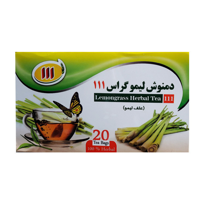 دمنوش لیمو گراس 111 بسته 20 عددی